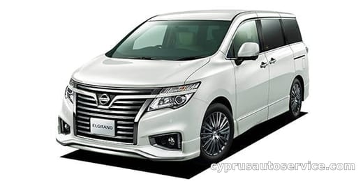 NISSAN ELGRAND 350HIGHWAY STAR WHITE LEATHER URBAN CHROME