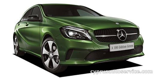 MERCEDES BENZ ACLASS A180 EDITION GREEN