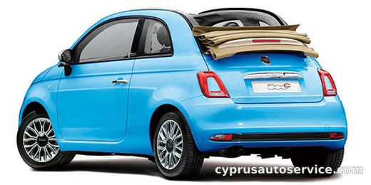 FIAT 500C CIELOBLU