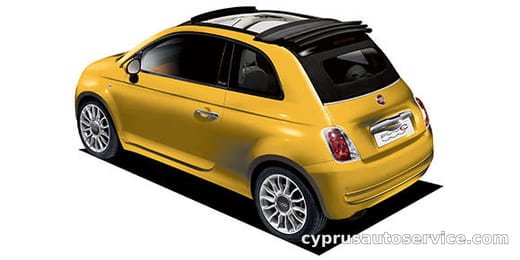 FIAT 500C GIALLA