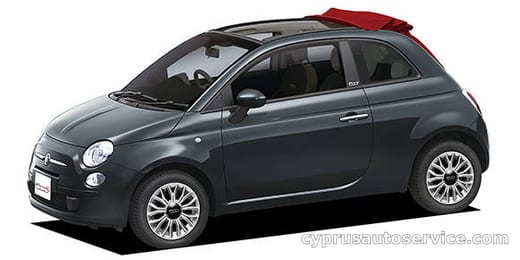 FIAT 500C TETTO ROSSO