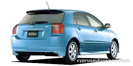 TOYOTA COROLLA RUNX X G EDITION