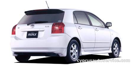 TOYOTA COROLLA RUNX X G EDITION