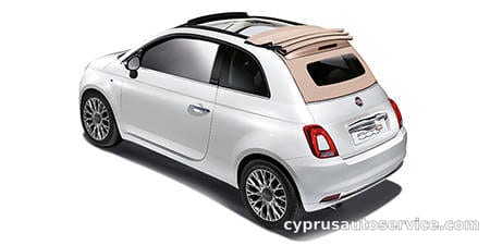 FIAT 500C IVORY TOP