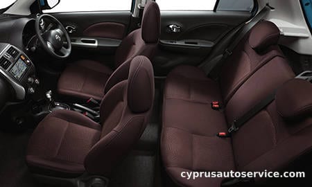 NISSAN MARCH S PLUM INTERIOR
