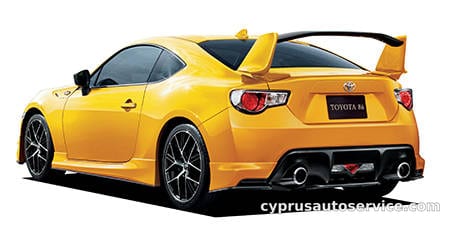 TOYOTA 86 GT YELLOW LIMITED AERO PACKAGE FT